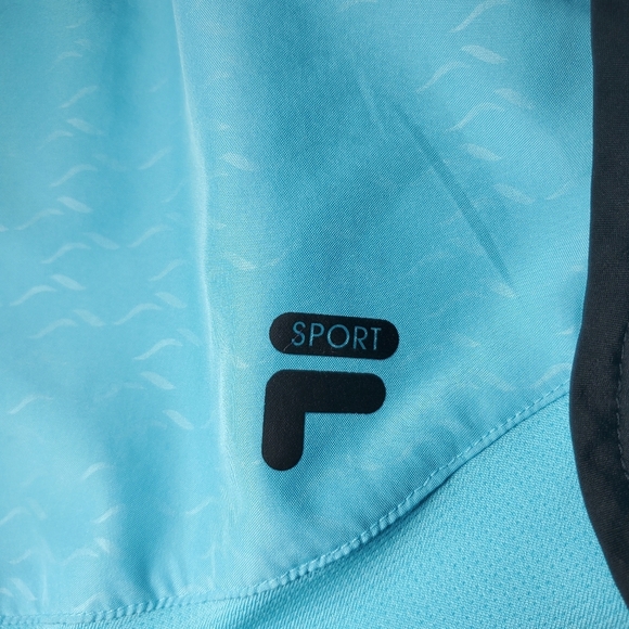 Fila Sport Blue Lined Women's Running Shorts Athletic Activewear Size Large EUC - Picture 7 of 16